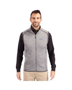 Cutter & Buck Men's Mainsail Sweater-Knit Full Zip Vest